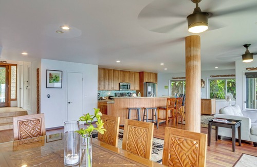 Hilo Cottage | Hilo Home: Ocean Views & Private Deck for Family Fun