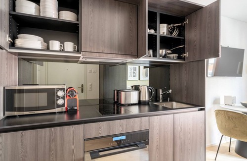 Sihlfeld Apartment | Stylish Wiedikon 1.5 Room with Kitchen & W/D, Near Market
