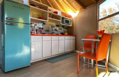 Myra RV Rental | Unique Hippy Chick Yurt Cabin with Full Kitchen Amenities