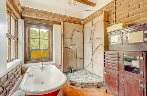 Cerrillos House | Historic Adobe Los Cerrillos Home with Scenic Mountain Views