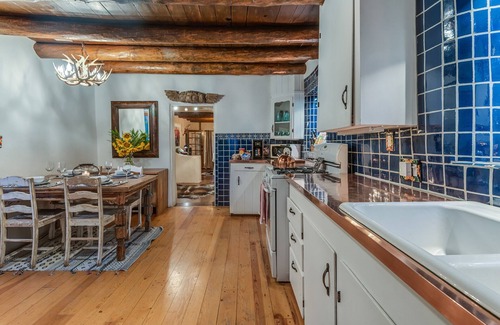 Historic Eastside House | Historic Adobe with Hot Tub & Bikes on Scenic Canyon Road