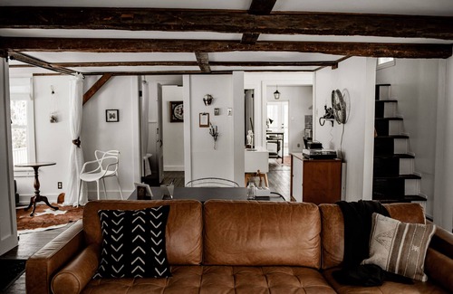 Upper Jay House | Historic River Cabin with Sauna & Swimming Hole Awaits