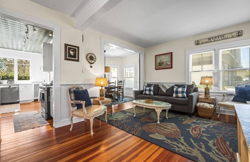 Mystic House | Ocean View Mystic Getaway: Walk to Seaport, 10/10 Rated