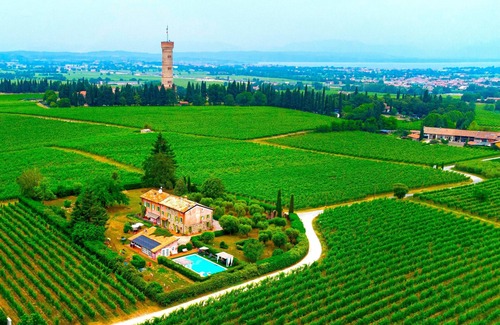 San Benedetto di Lugana Villa | Historic Villa Overlooking Lake Garda with Private Pool