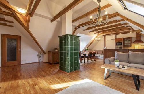Trebon Apartment | Historic House by the Spa: 4-Star Guest Rated Retreat