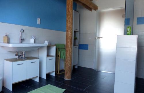 Muritz Apartment | Hof Sorgenlos: Pet-Friendly Retreat with Hot Tub & Kitchen
