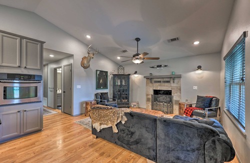 Hodgen House | Bright Hodgen Home 'Le Bleu' with Views and Fire Pit