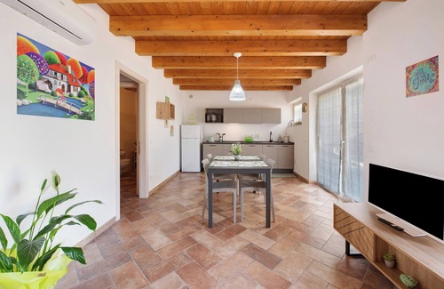 Caprino Veronese Apartment | Inviting Holiday Apartment "Casale La Coccinella Gelsomino" with Garden & Wi-Fi