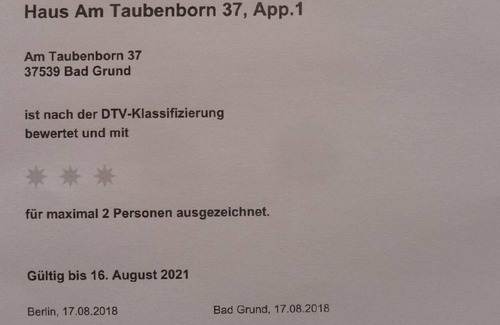 Bad Grund House | Holiday apartment Bad Grund for 2 - 3 persons with 1 bedroom - Holiday house