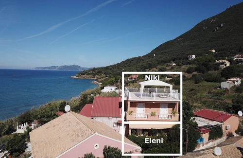 Skala Apartment | Oceanfront Holiday Apartment with Fantastic Sea View in Corfu