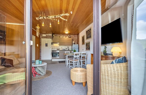 Bad Grund Apartment | Mountain View Holiday Apartment "Grundblick" with Balcony