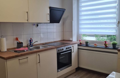 Monheim Apartment | Cozy Holiday Apartment Monheim for Couples with Kitchen