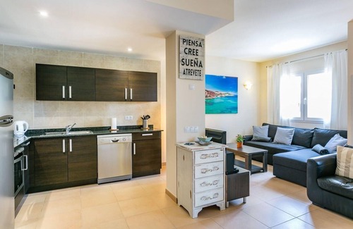 Campos Apartment | Guest Rated 10/10: Cozy Sa Ràpita Apartment for Your Retreat