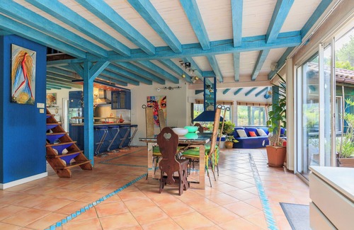 Saint-Michel-Escalus House | Serene Holiday Home with Private Pool and Ocean Views