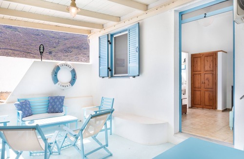 Patmos House | Beachfront Lampis Dolphin 2: Ocean View with Modern Amenities