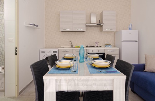 Casalabate House | Holiday Home 'Emisa' with Sea View, Private Terrace and Wi-Fi