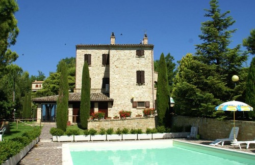 Montelparo House | Scenic Countryside Retreat with Pool and Tennis Court