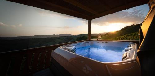 Bostanj House | Relax at Holiday Home Mirt with Hot Tub & Sauna
