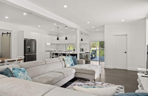 Falls Creek House | Inviting Holiday Homestead with Pool and Oceanfront Views