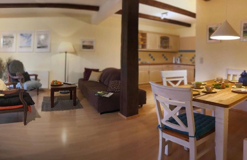 Neuenkirchen House | Cozy Holiday House Neuenkirchen with Ocean View & Kitchen