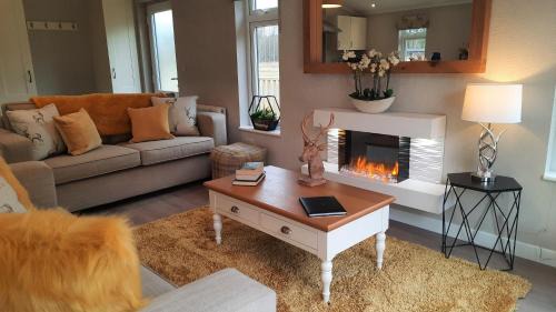 Ryther Cabin | Pet-Friendly Hollicarrs Stag Lodge with Hot Tub & 9.8 Rating