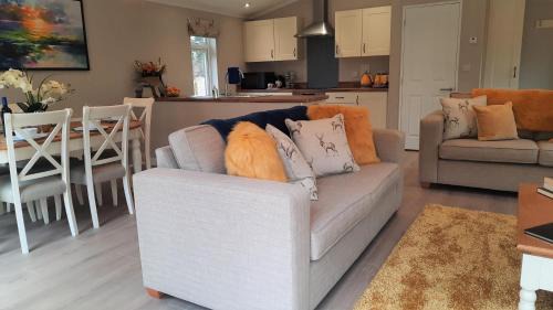 Ryther Cabin | Pet-Friendly Hollicarrs Stag Lodge with Hot Tub & 9.8 Rating