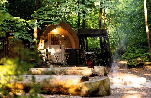 Penwood RV Rental | Premier Hollington Park Glamping: Pet-Friendly Retreat