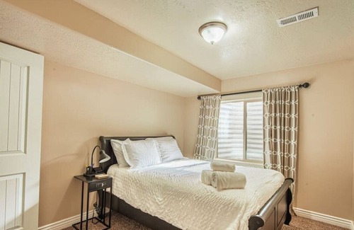 South Jordan Apartment | Cozy Basement Retreat with Home Theater in South Jordan