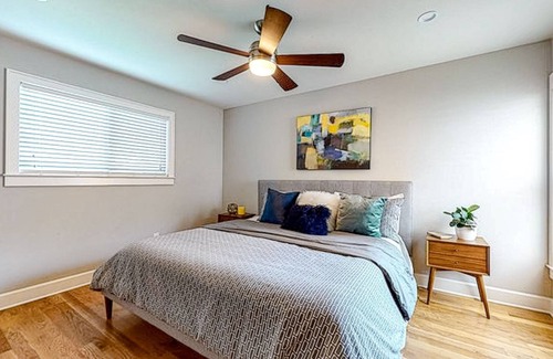 Brentwood House | Comfortable Home with AC, Outdoor Dining & Prime Location