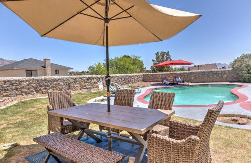 El Paso House | Serene Home with Mountain Views, Pool & Hot Tub Oasis