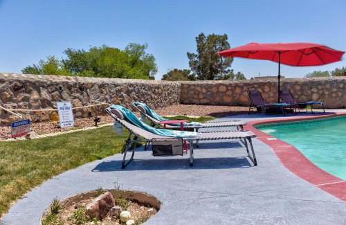 El Paso House | Serene Home with Mountain Views, Pool & Hot Tub Oasis