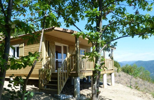 Gravieres Ski Chalet | Homerez - Beautiful chalet for 6 ppl. with shared pool and terrace at Gravières