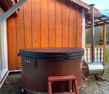 Vilnius County Villa | Exceptional Homestead in Ukmergė with Hot Tub & Pet Friendly