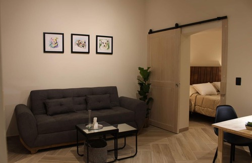 Centro Apartment | Hospedaje en Guadalajara,finca De Domingo Loft 1, A/c, Zona Centro, La Americana