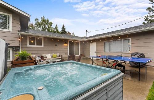 Spokane House | Relaxing Retreat with Hot Tub, Fire Pit & Ping Pong Table