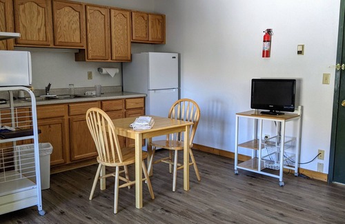 Almont Cabin | Inviting Lodge Room with Kitchenette - Rated 9.6/10 by Guests