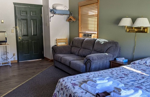 Almont Cabin | Inviting Lodge Room with Kitchenette - Rated 9.6/10 by Guests