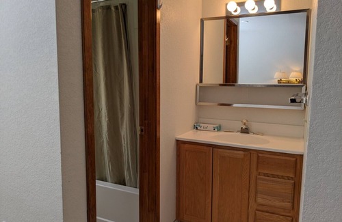 Almont Cabin | Inviting Lodge Room with Kitchenette - Rated 9.6/10 by Guests