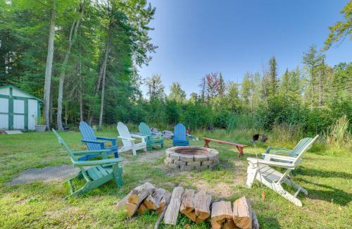 Prudenville House | Pet-Friendly Houghton Lake Home with Pool and Fire Pit