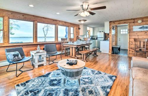 Prudenville House | Inviting Houghton Lake Cottage with Private Oceanfront Deck