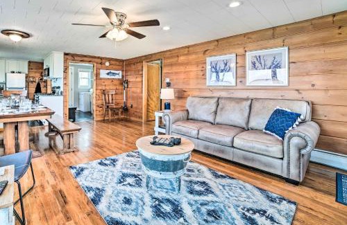 Prudenville House | Inviting Houghton Lake Cottage with Private Oceanfront Deck