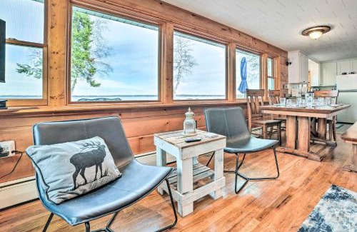 Prudenville House | Inviting Houghton Lake Cottage with Private Oceanfront Deck