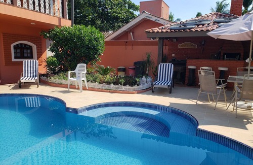 Guaruja House | House 4 DS - Oceanfront Pool & Spa with High Guest Rating