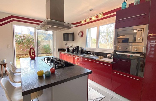 Pleumeur-Bodou House | Renovated House with Garden, Steps from ILE GRANDE Beach