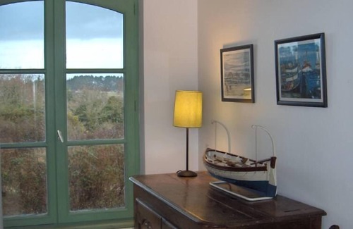 Locmaria House | Garden Retreat with Ocean View & Pet-Friendly Amenities
