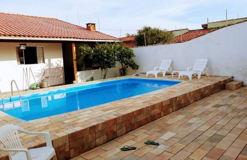 Cibratel II House | Oceanfront Beach House with Pool in Itanhaem for Families
