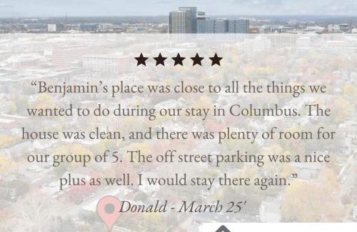 Downtown Columbus House | Housepitality - Harrison Mansion: Ideal for Families