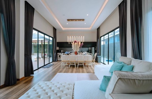 Kao Yai Villa | Hua Hin Pool Villa and Pool table with 3 bedrooms, 3 bathrooms near Cha-Am beach