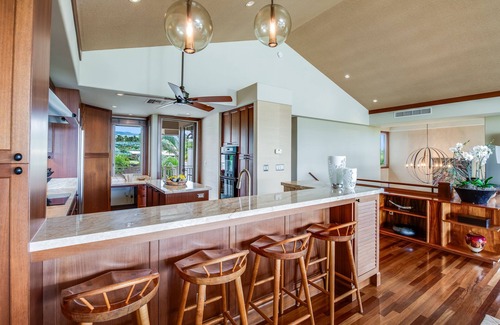 Kaupulehu Villa | Unforgettable Hualalai Ocean View Villa with Golf Carts