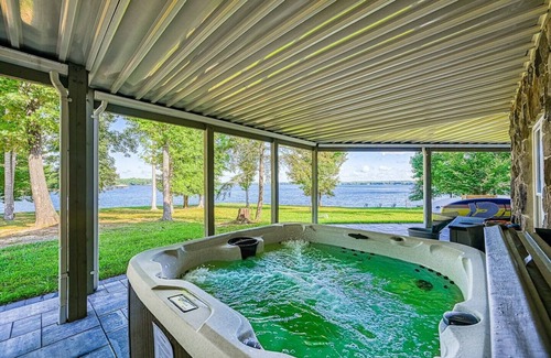 Bumpass House | Exceptional 8BR Lakefront Retreat with Hot Tub & Dock